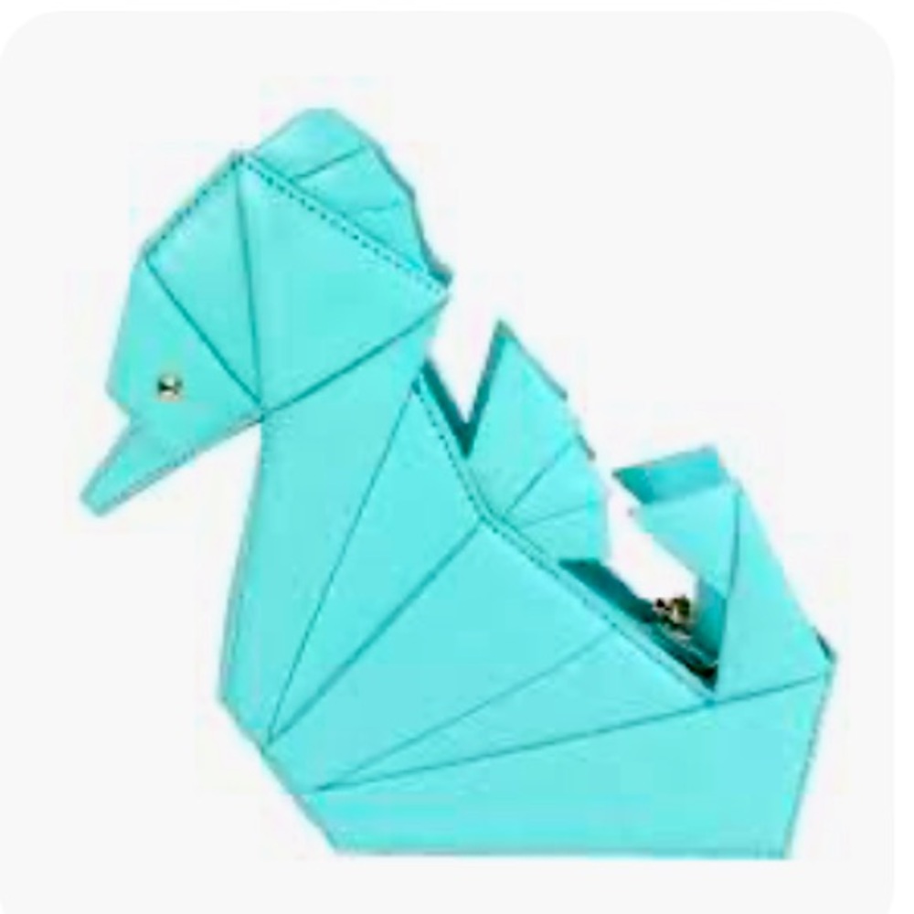 NWT Rare Kate Spade Breath Of Fresh Air Origami Seahorse Coin Purse